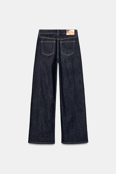 Z1975 HIGH-WAIST WIDE-LEG JEANS - Black by Zara - Image 6