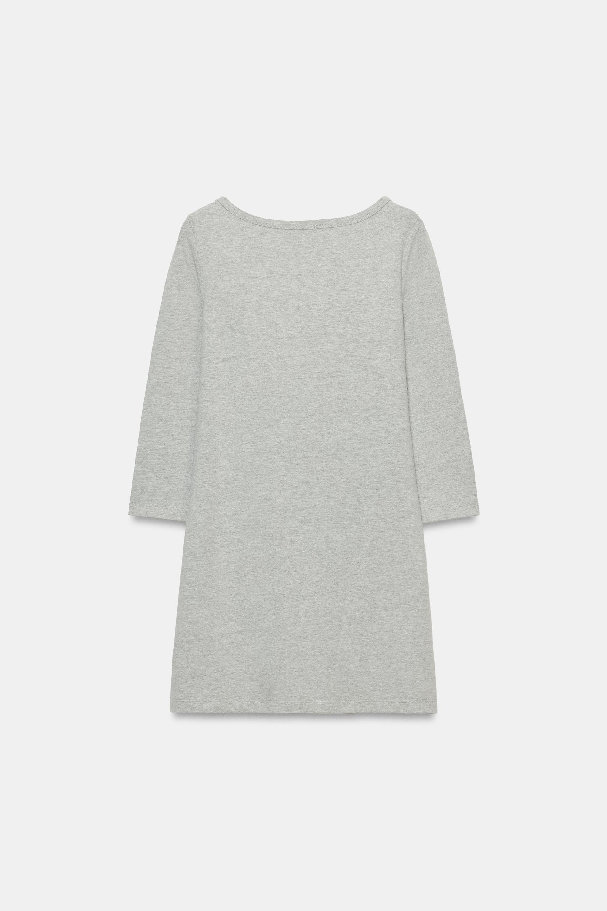 SHORT BOAT NECK DRESS