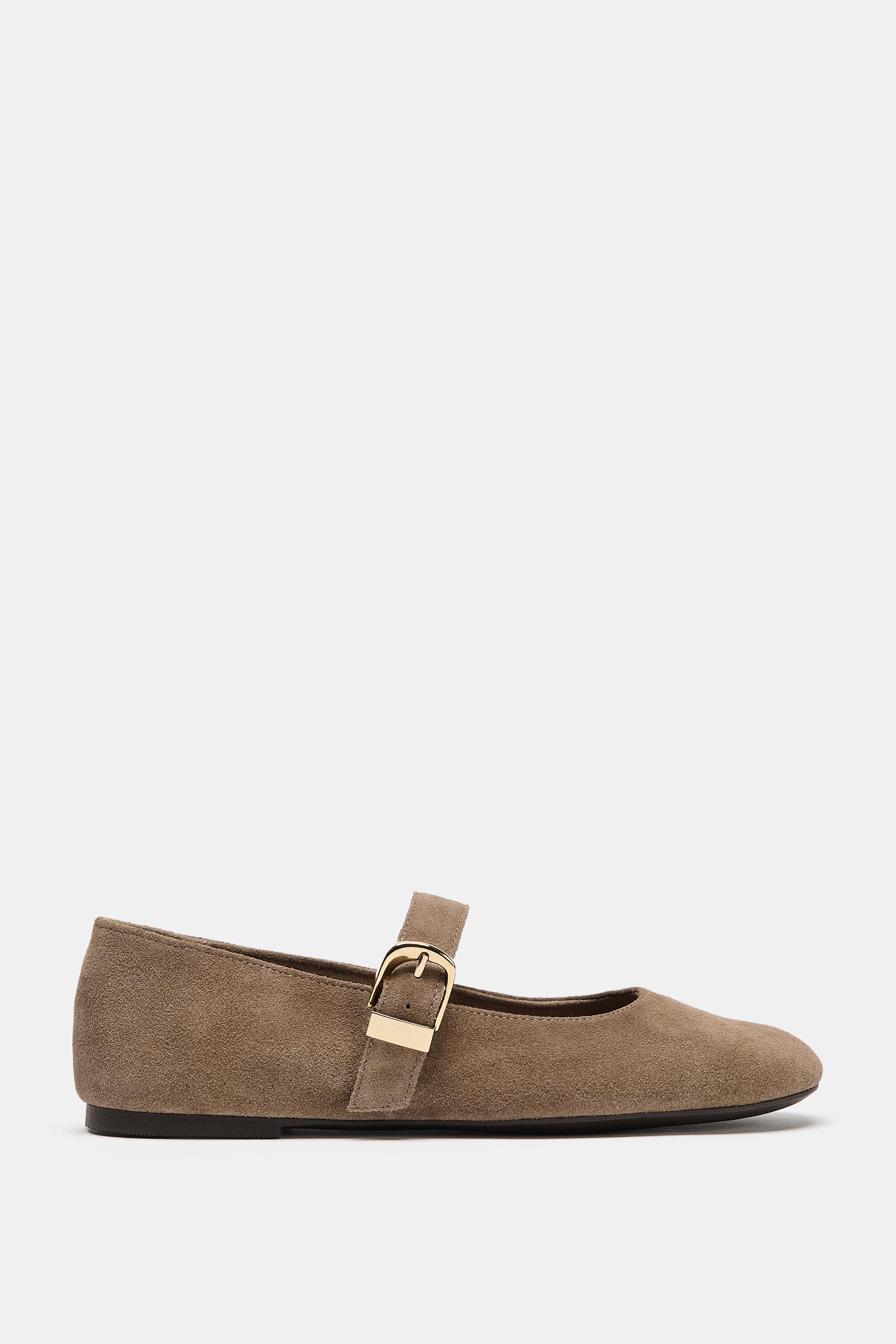 SUEDE BALLET FLATS