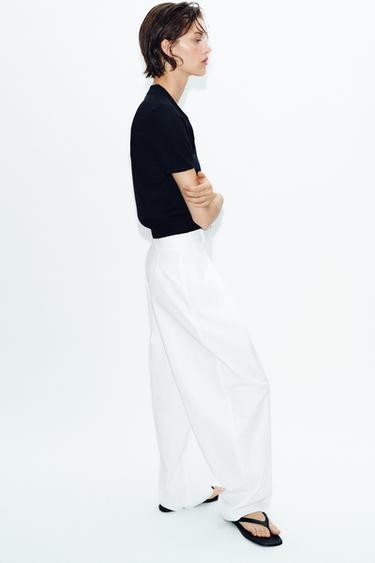 SHORT SLEEVE CARDIGAN - Navy blue by Zara - Image 2