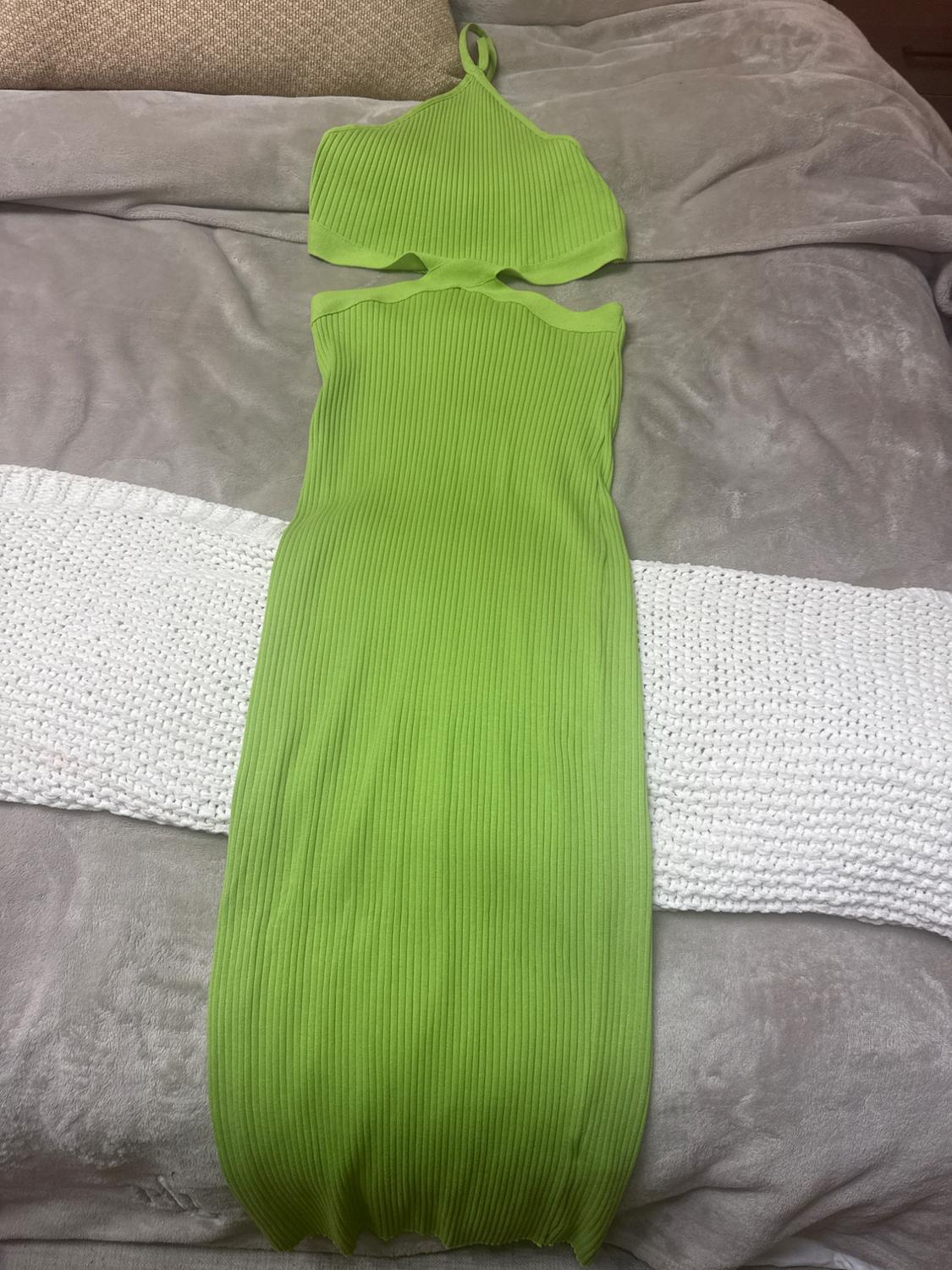 CUT OUT RIB DRESS - Image 2