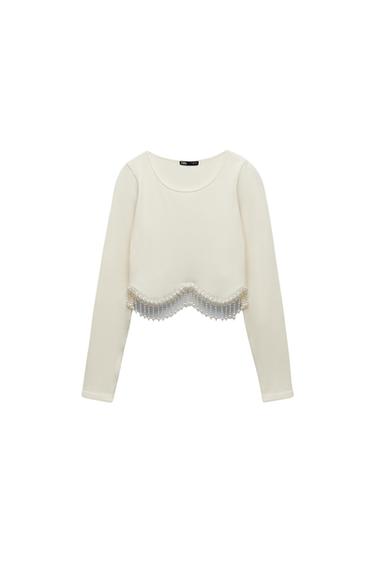 ΤΟΠ CROP SEAMLESS ΜΕ ΠΕΡΛΕΣ