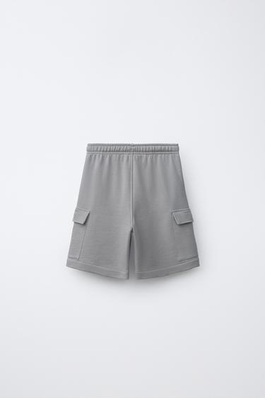PLUSH CARGO BERMUDA SHORTS - Stone marl by Zara - Image 1
