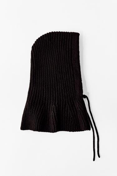 CAGOULE EN MAILLE À BOUTONS - Marron foncé de Zara