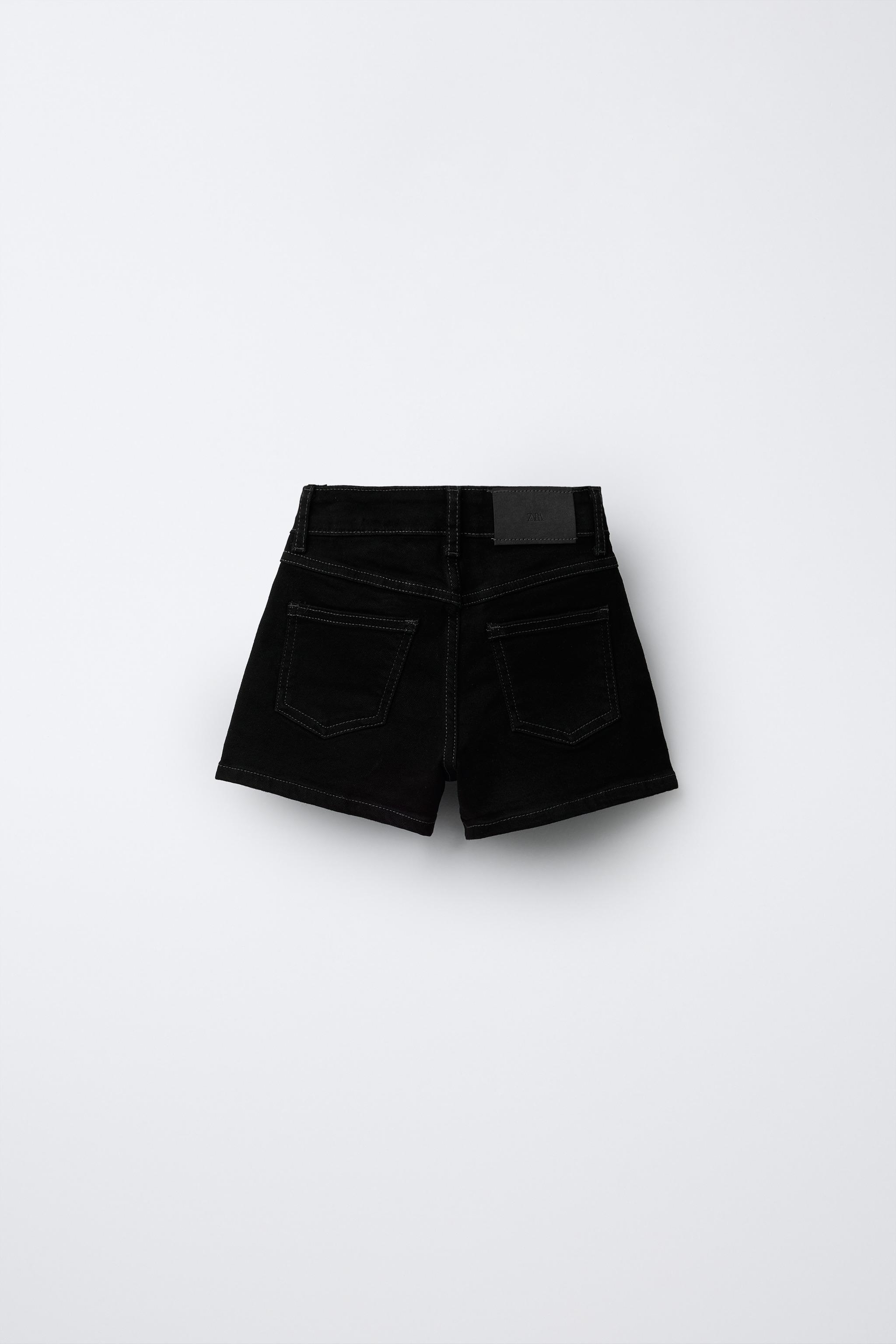 Детские шорты Zara TOPSTITCHED DENIM SHORTS — фото 2