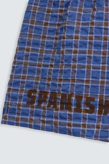 BOXER EN POPELINE GUITARRICADELAFUENTE - Bleu de Zara - Image 5