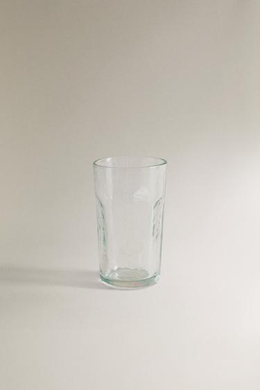 ΓΥΑΛΙΝΟ ΣΦΥΡΗΛΑΤΗΜΕΝΟ ΑΝΑΓΛΥΦΟ ΠΟΤΗΡΙ - διαφανές του Zara - Εικόνα 0