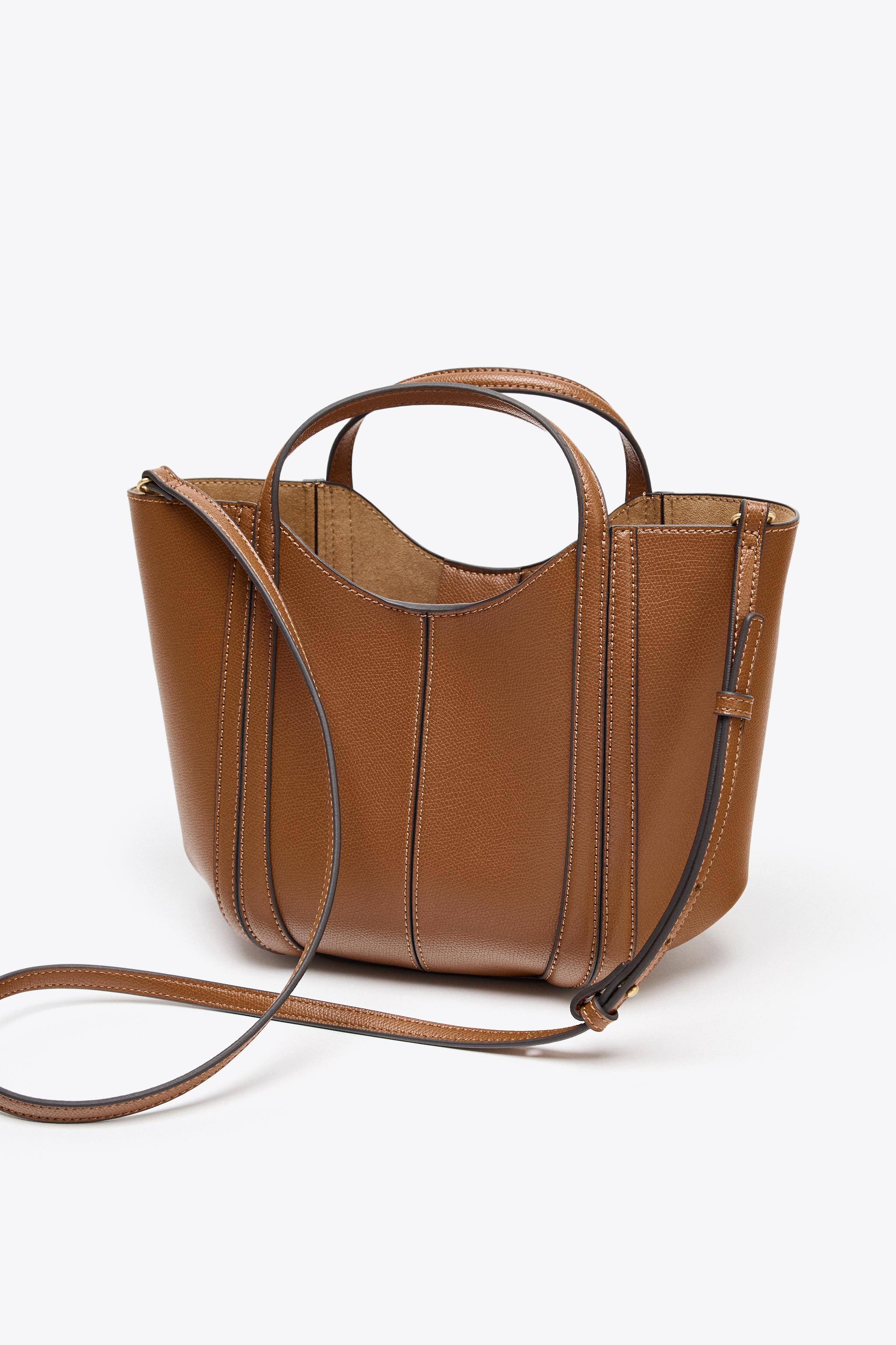 ステッチミニシティバッグ - エクリュ | ZARA Japan / 日本