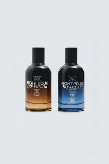 NIGHT POUR HOMME II + III EDP 2 X 100ML ( 3.4 FL.OZ ) - TINTED LEATHER by Zara