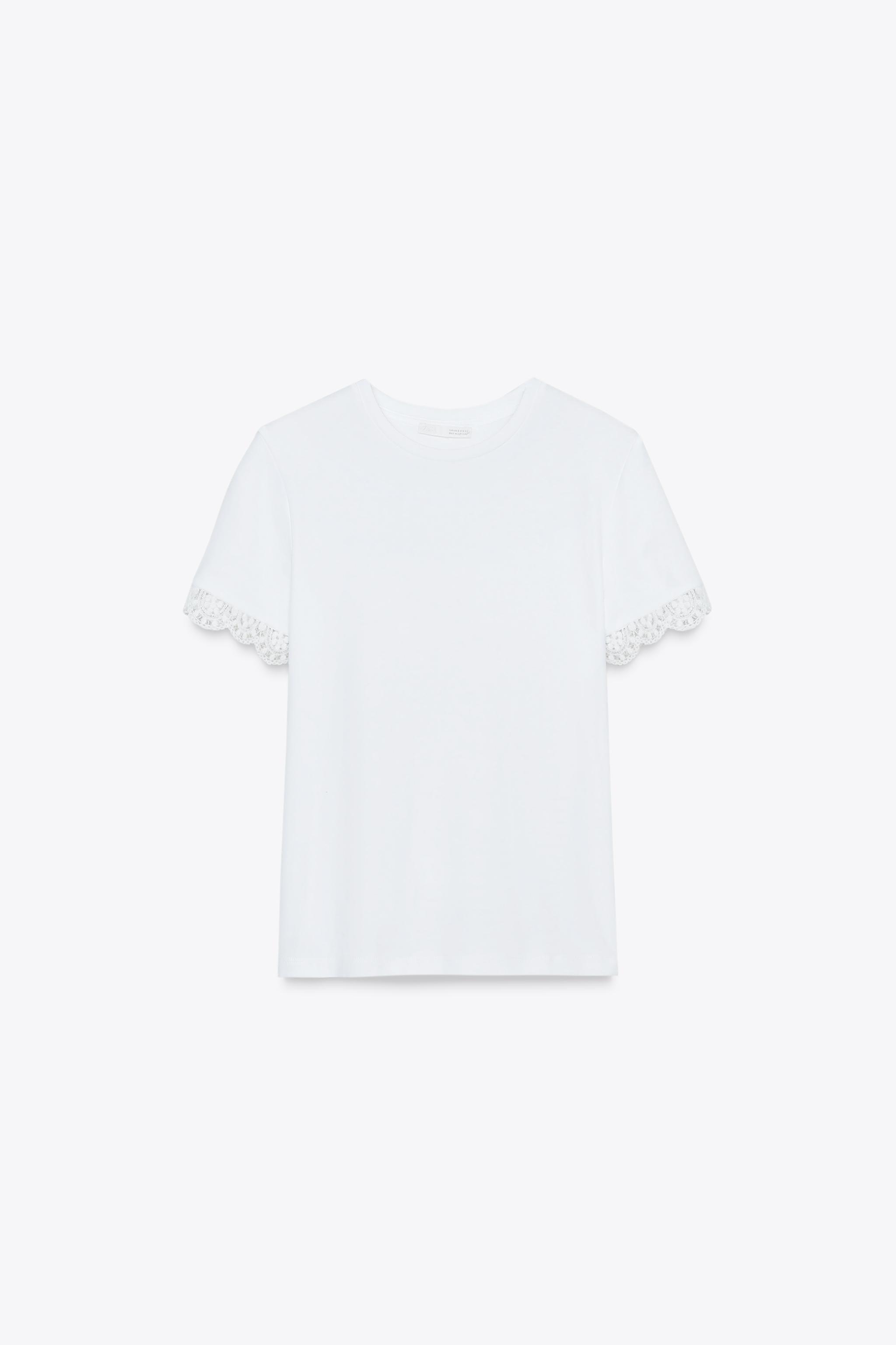 ZARA 白Tシャツ Zara ribbed white tshirt XL 4174/156/250 new with tags | eBay