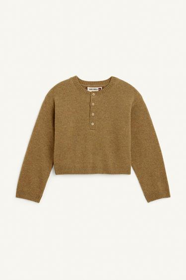 KNT ST JMPR 15 - Dark olive by Zara