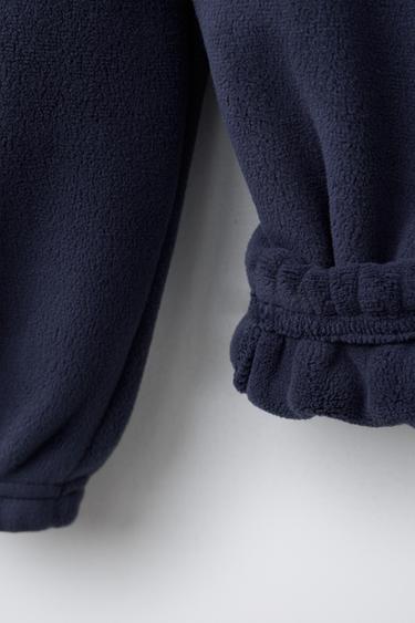 FLEECE JOGGERS - Navy blue by Zara - Image 3