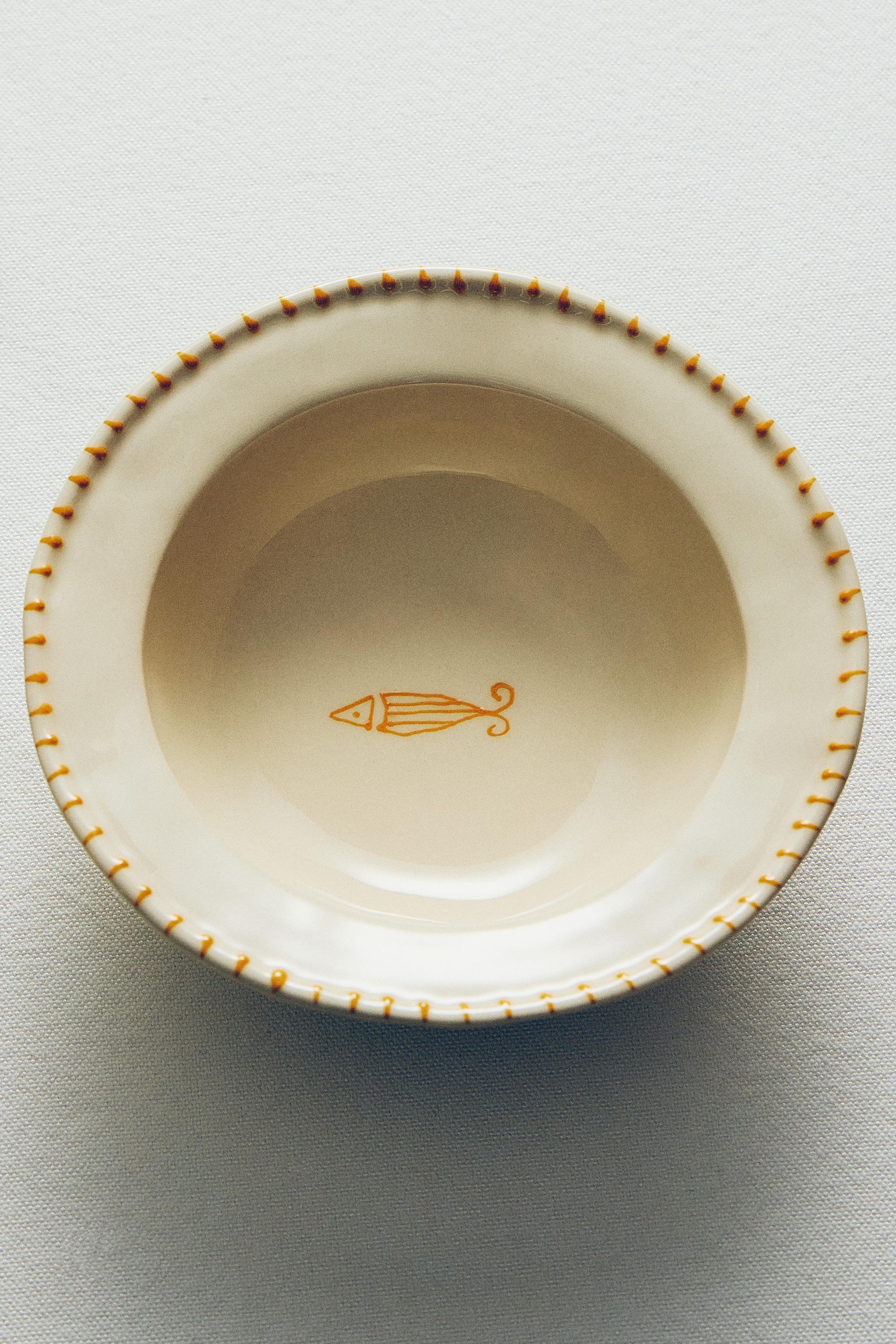 BOL EN FAÏENCE MOTIF POISSON