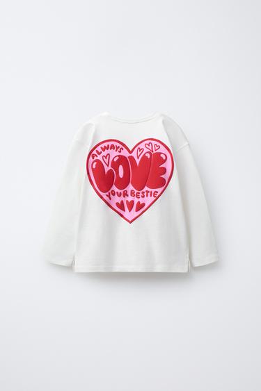 RAISED PRINT T-SHIRT - White by Zara