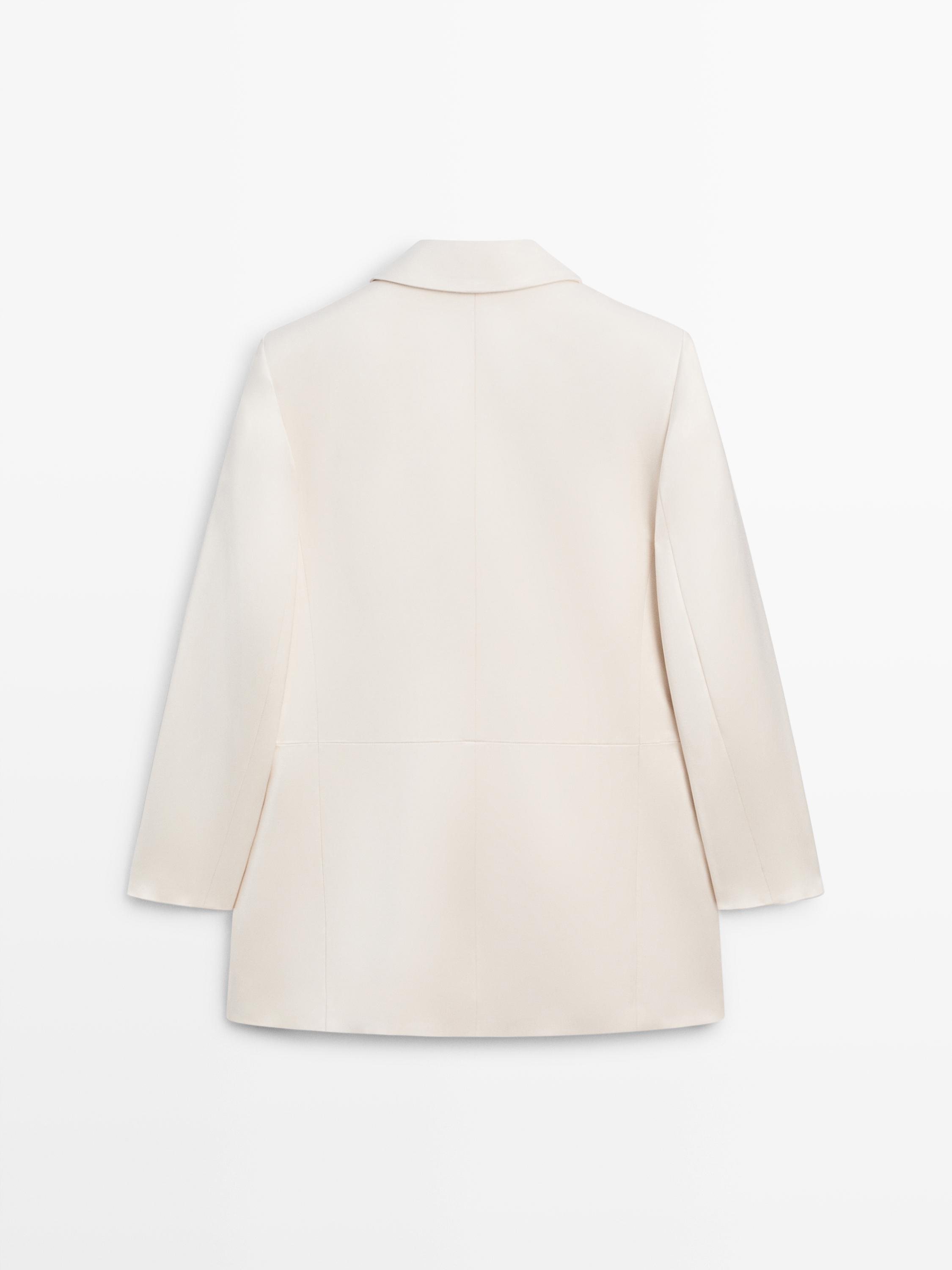 Satin blazer with buttons - STUDIO