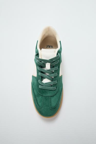FARBIGE SNEAKER - Grün von Zara