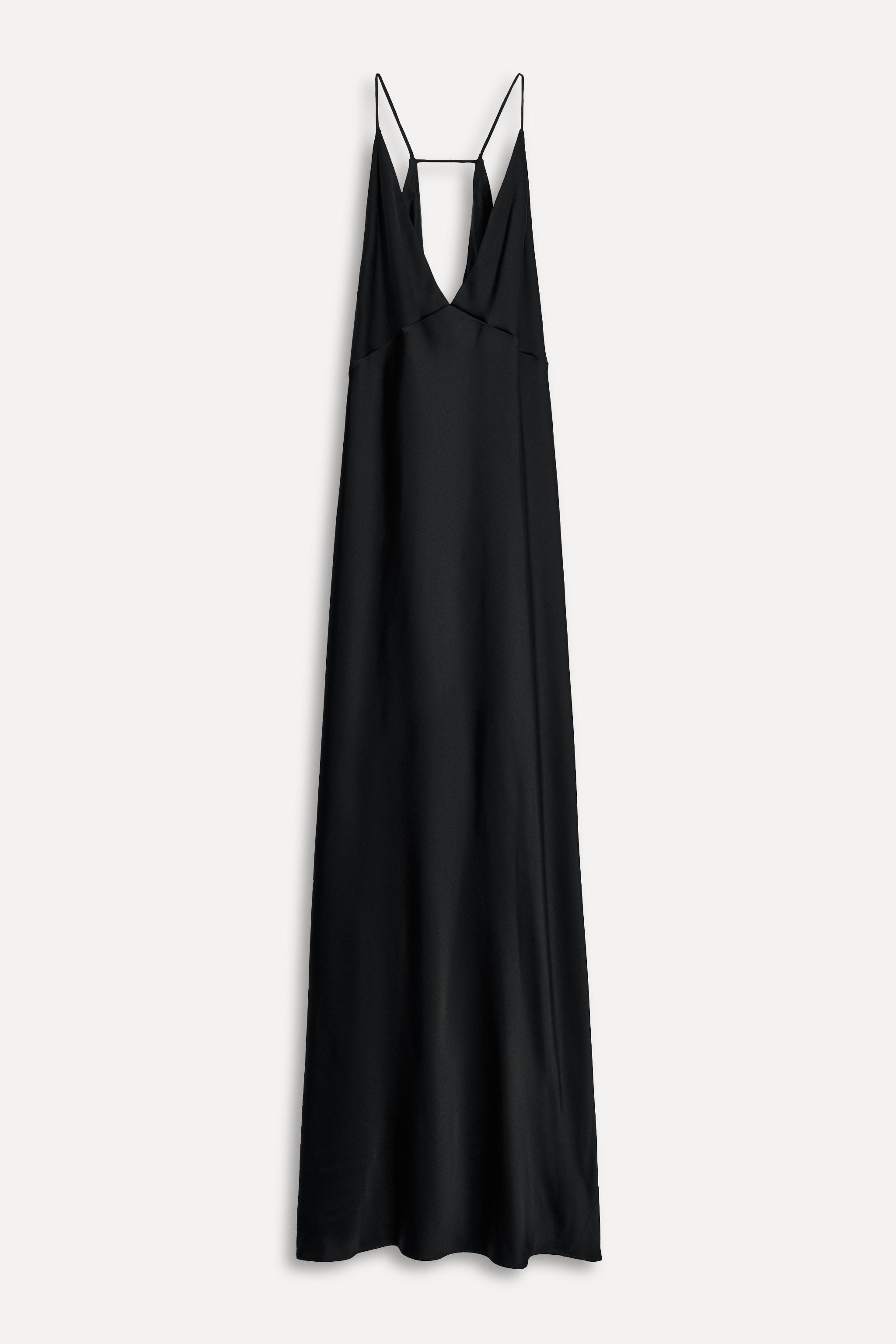ZARA ストラップロングワンピース 8372/092 ZARA】ストラップロングワンピース ブラウン | 8372/092/700