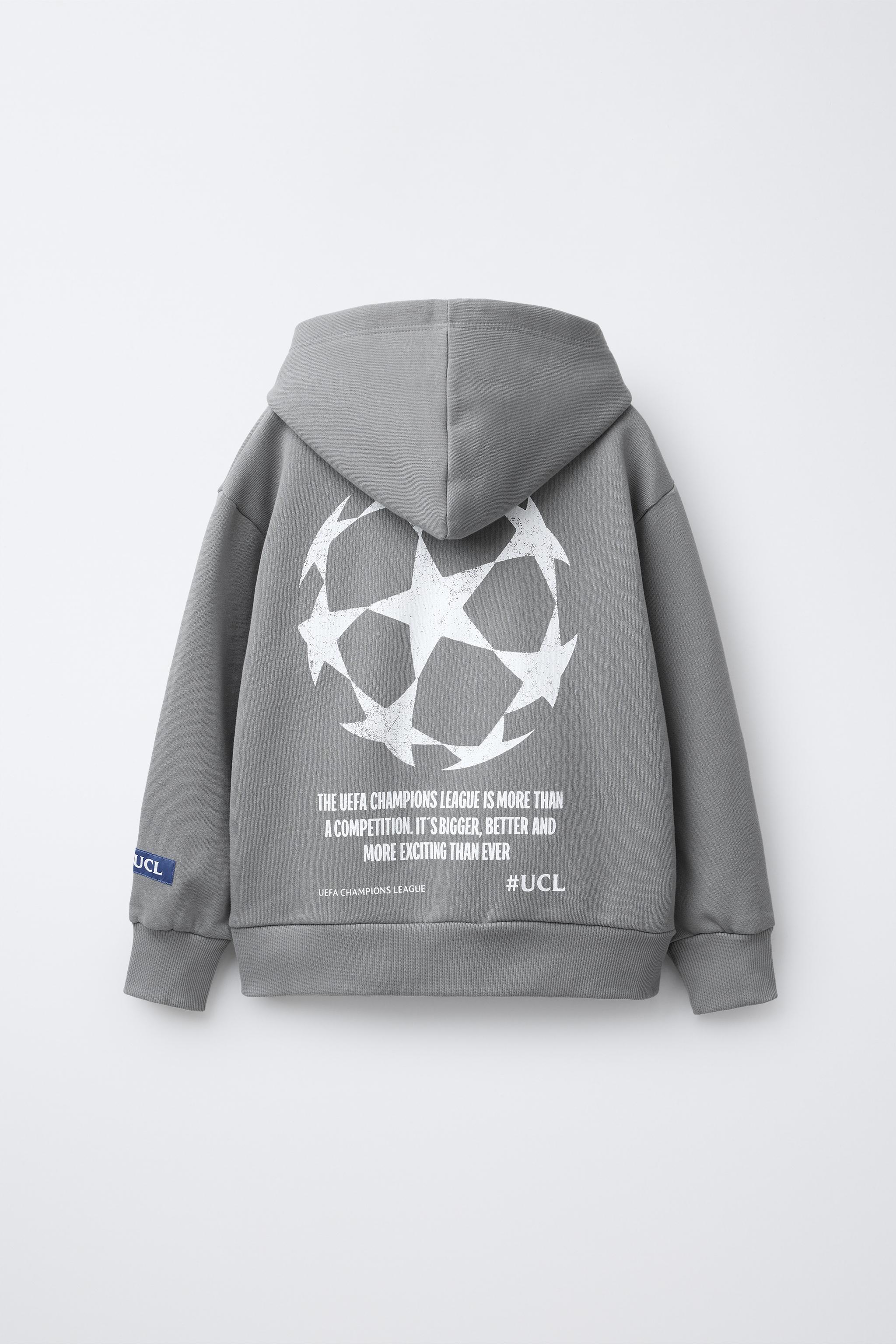 UEFA CHAMPIONS LEAGUE ® HOODIE - Gray | ZARA Mexico