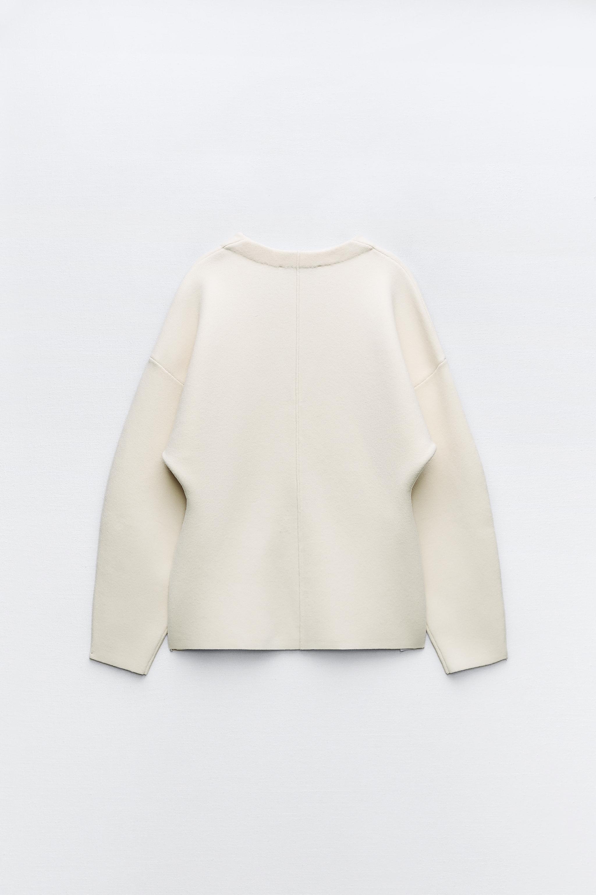 TAILORED KNIT CARDIGAN - Ecru | ZARA United States