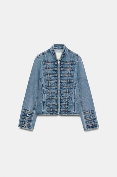 ZW COLLECTION FITTED DENIM JACKET - Blue by Zara - Image 0