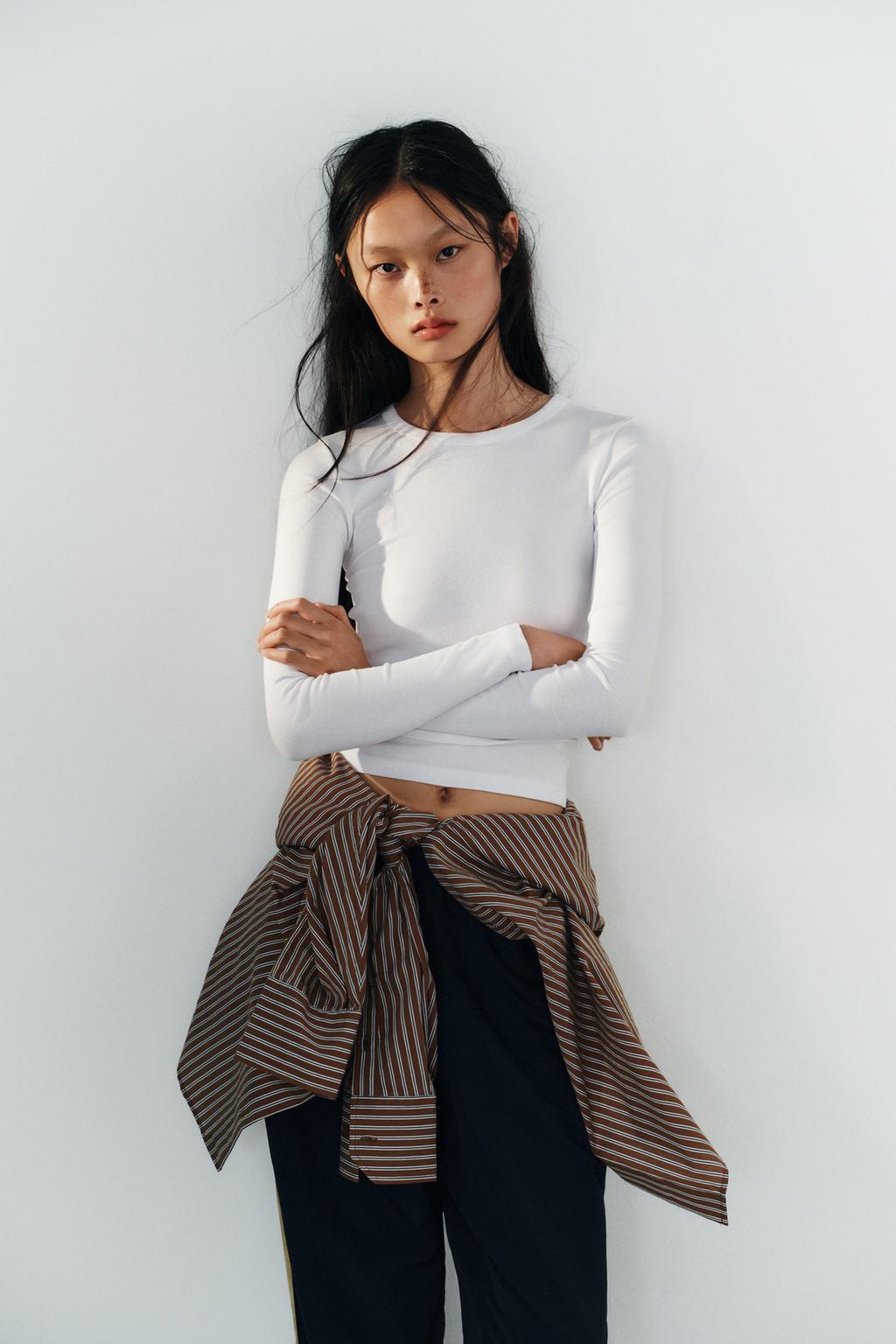 COTTON LONG SLEEVE T-SHIRT