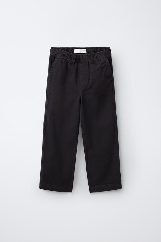 PANTALÓN CARPENTER LISO - marino de Zara - Imagen 0