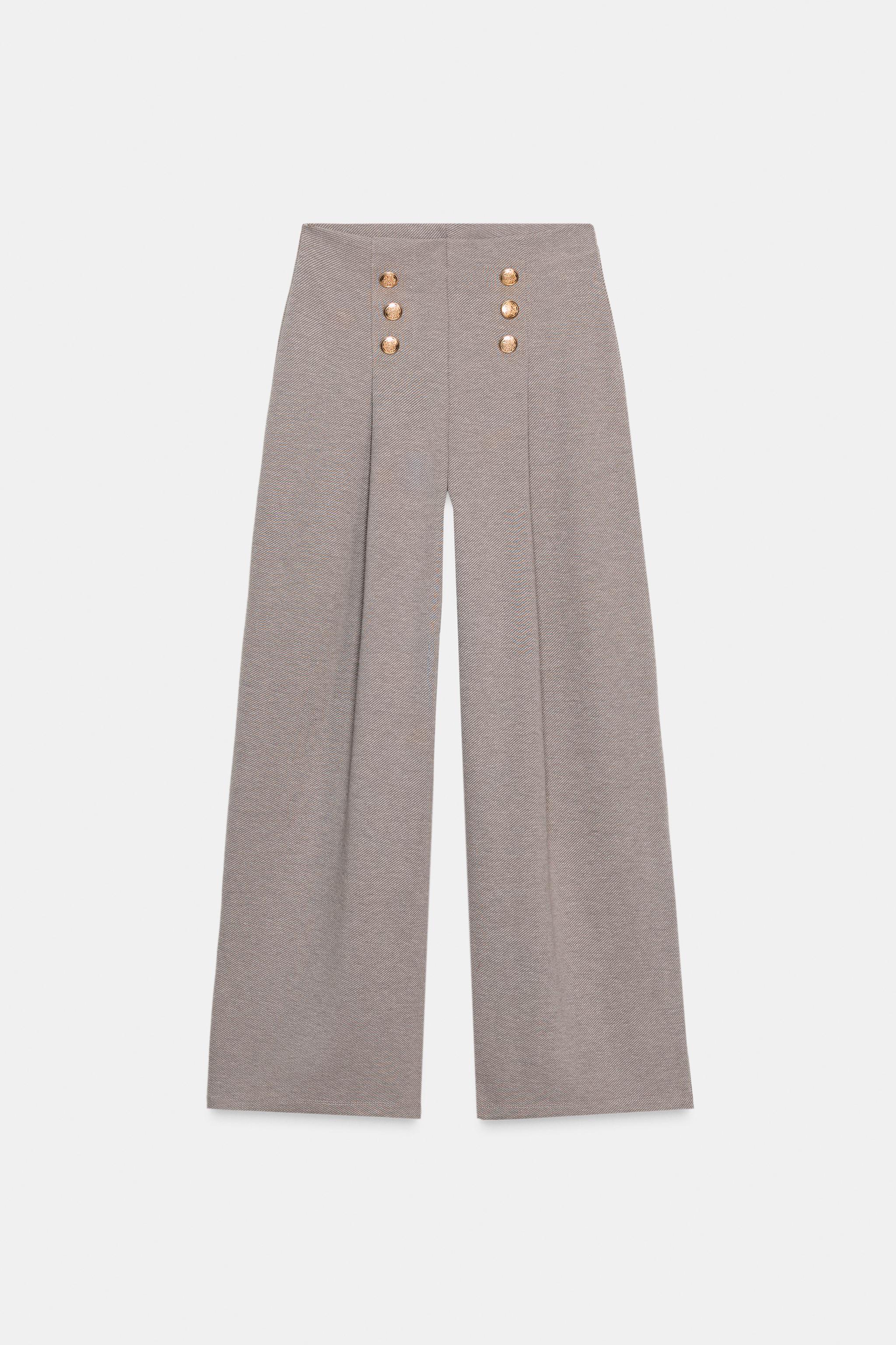 PANTALON SERGÉ À BOUTONS