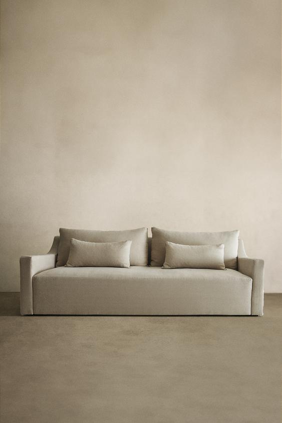 SOFA Leinen Washed-Look - Hellbeige von Zara - Bild 0