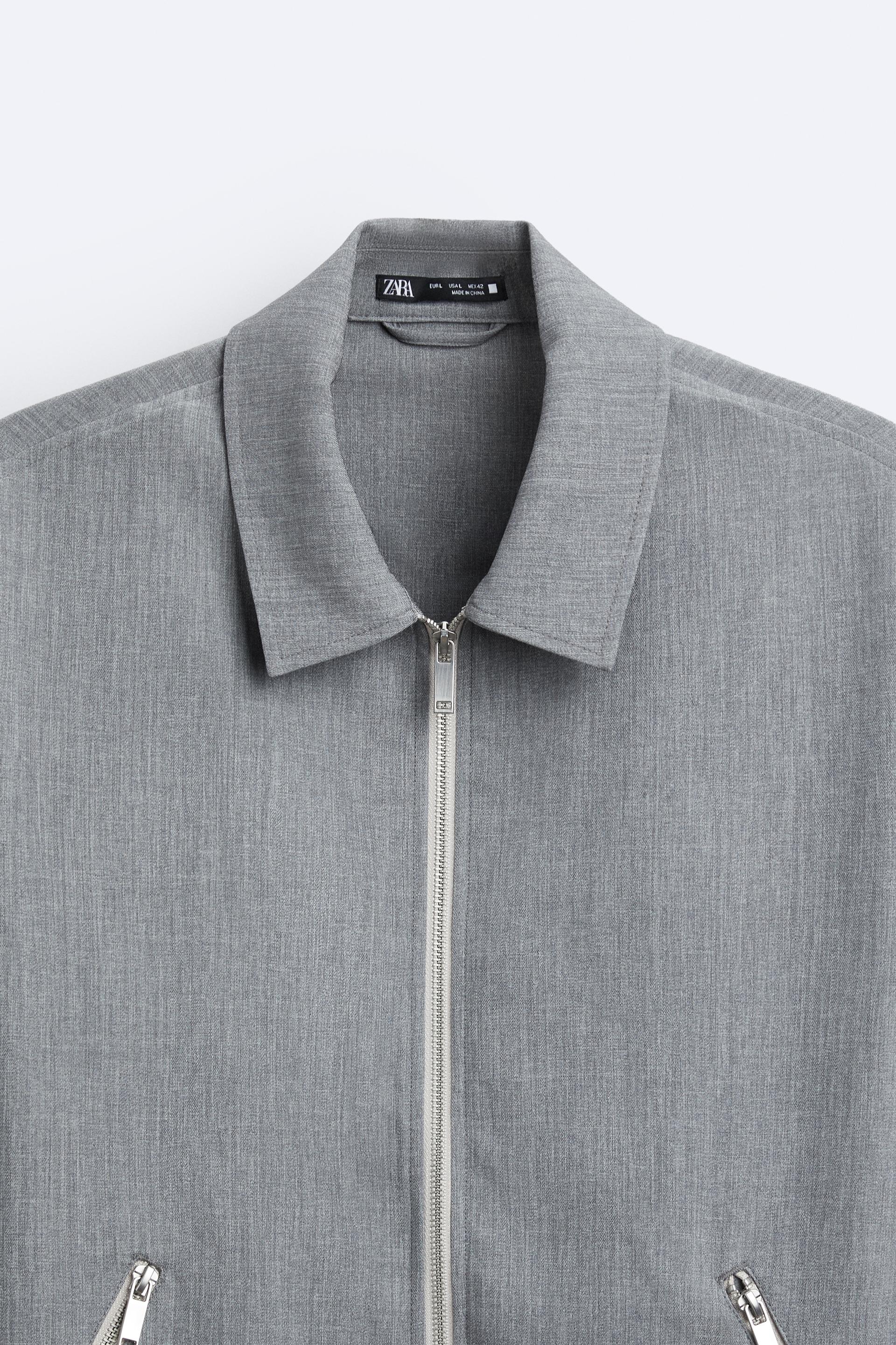 zara grey jacket