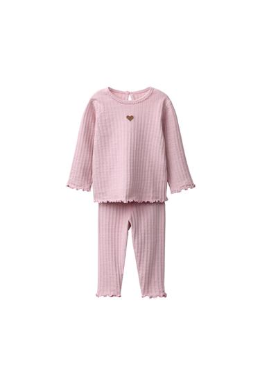 EMBROIDERED T-SHIRT AND LEGGINGS SET - Pink by Zara
