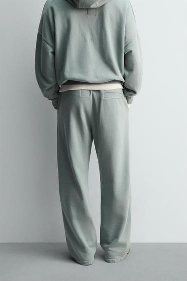 WIDE-LEG JOGGING TROUSERS X SR_A - Turquoise by Zara - Image 2