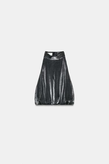 TOP HALTER ÉLASTIQUE - Noir de Zara - Image 6