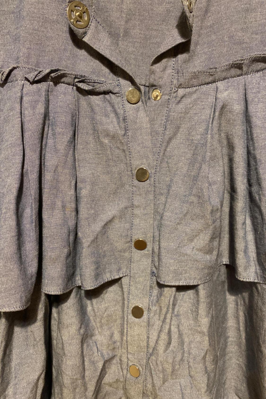 PLEATED CHAMBRAY JACKET - Image 3