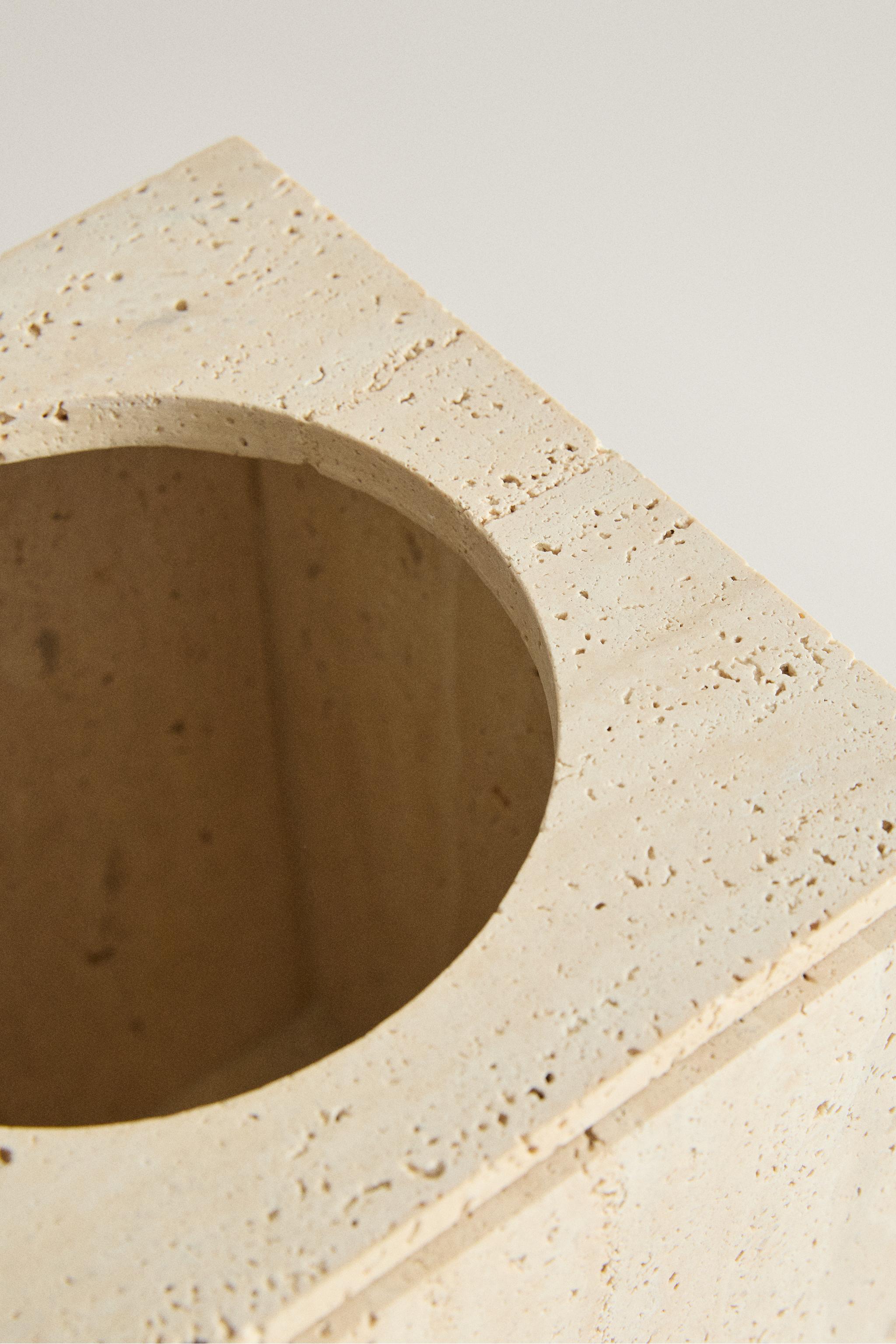 POUBELLE SALLE DE BAIN MARBRE BEIGE