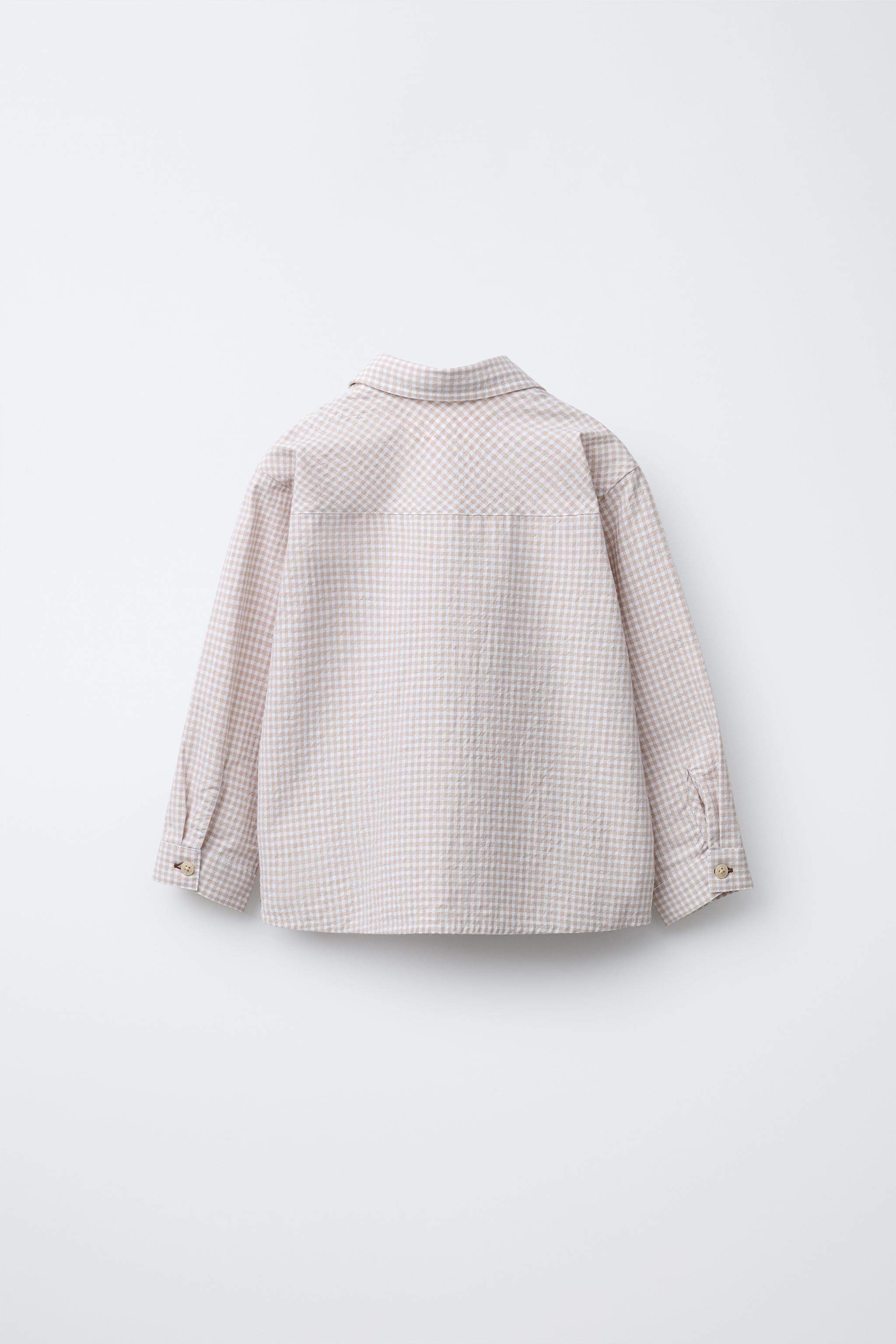 CHEMISE À POCHE CARREAUX VICHY