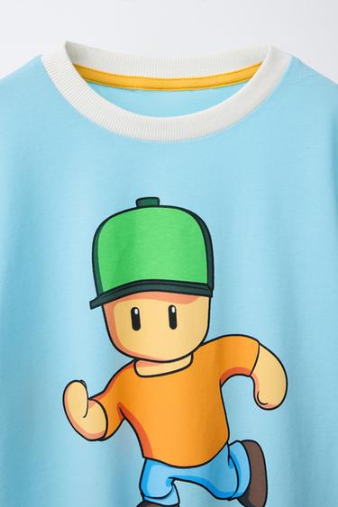 AGES 6-14/ STUMBLE GUYS ™ © SCOPELY PYJAMAS - Blue by Zara - Image 4