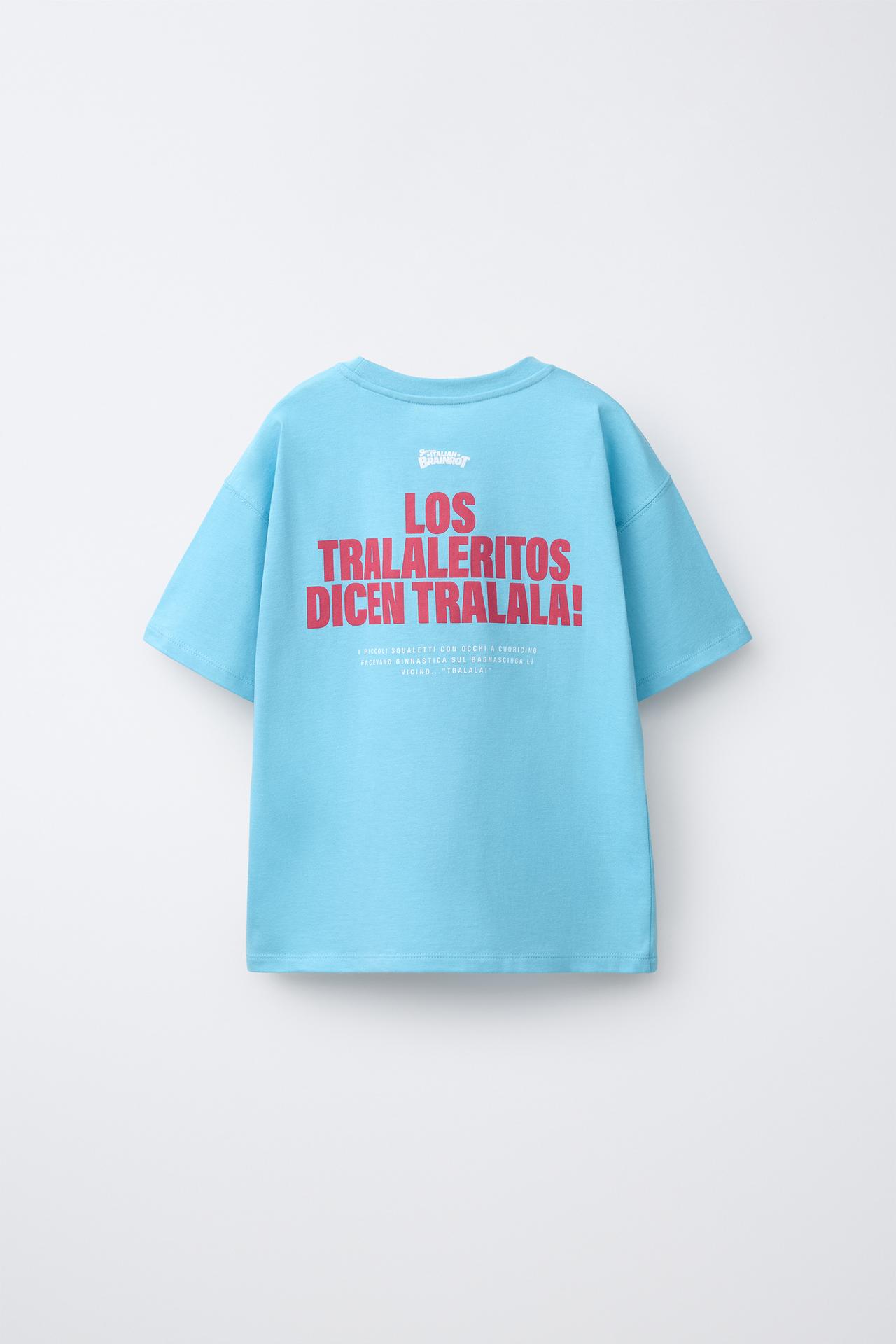 SKIFIDOL ITALIAN BRAINROT™ PRINTED T-SHIRT — Blue