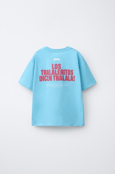 T-SHIRT IMPRIMÉ SKIFIDOL ITALIAN BRAINROT™ - Bleu de Zara - Image 1