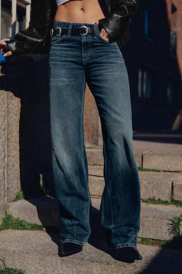 JEANS TRF WIDE LEG TIRO BAJO - Azul noche de Zara