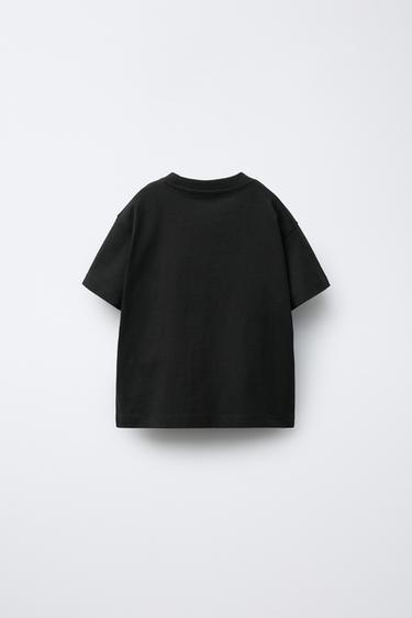 Zara PLAIN POCKET T-SHIRT - Black