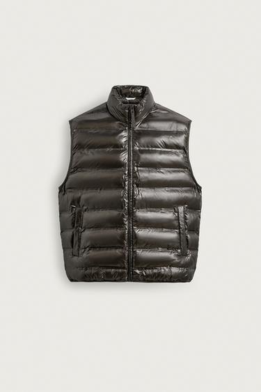 COLETE ACOLCHOADO LEVE IMPERMEÁVEL - Caqui da Zara