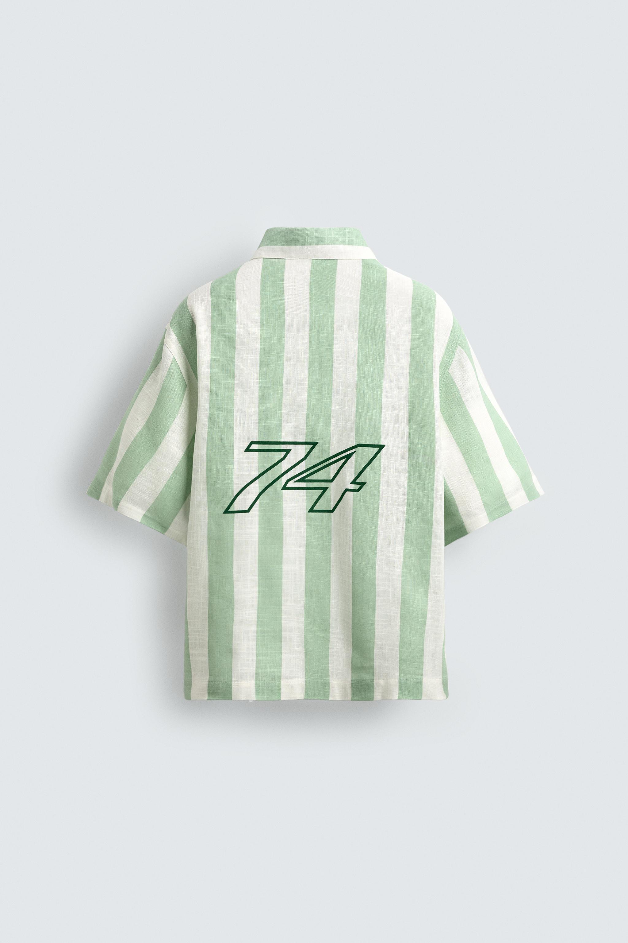 CHEMISE POLO COUPE AMPLE À IMPRIMÉS GRAPHIQUES