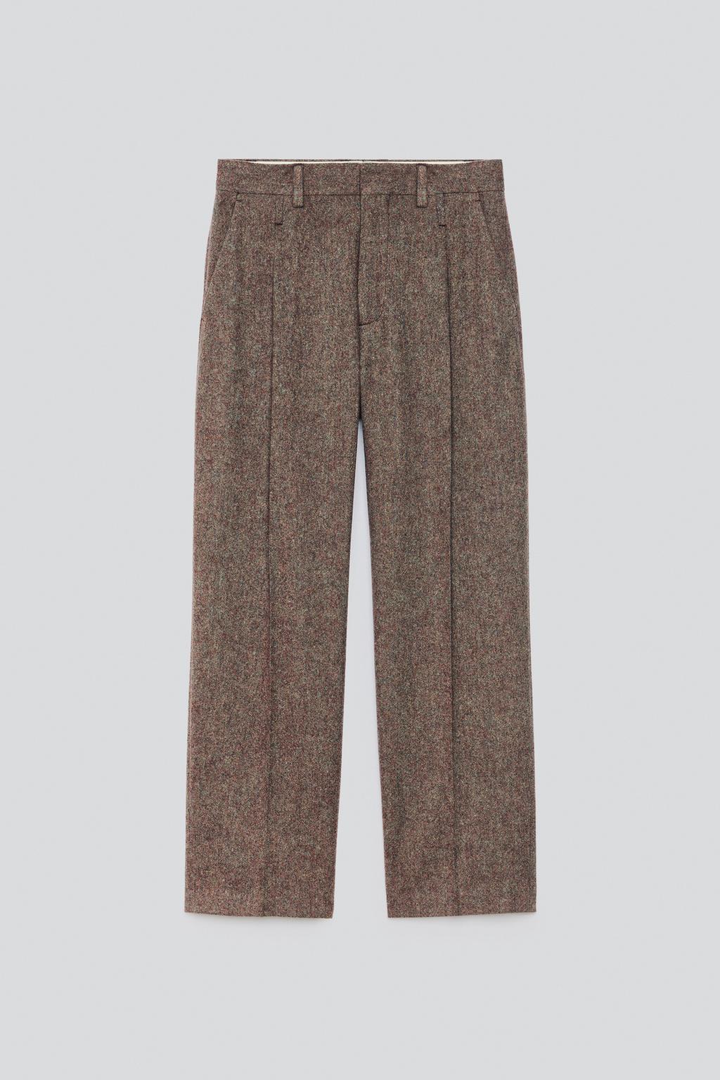 100% WOOL SUIT TROUSERS