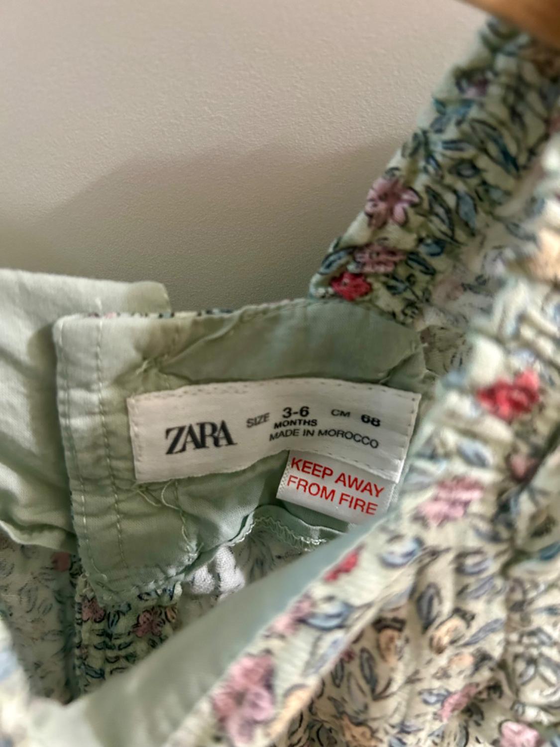 FLORAL PRINT TEXTURED DUNGAREES - Image 4