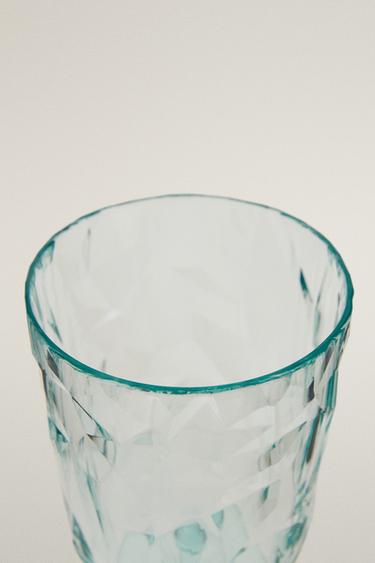 DIAMOND-EFFECT ACRYLIC GLASS - Light blue by Zara - Image 1