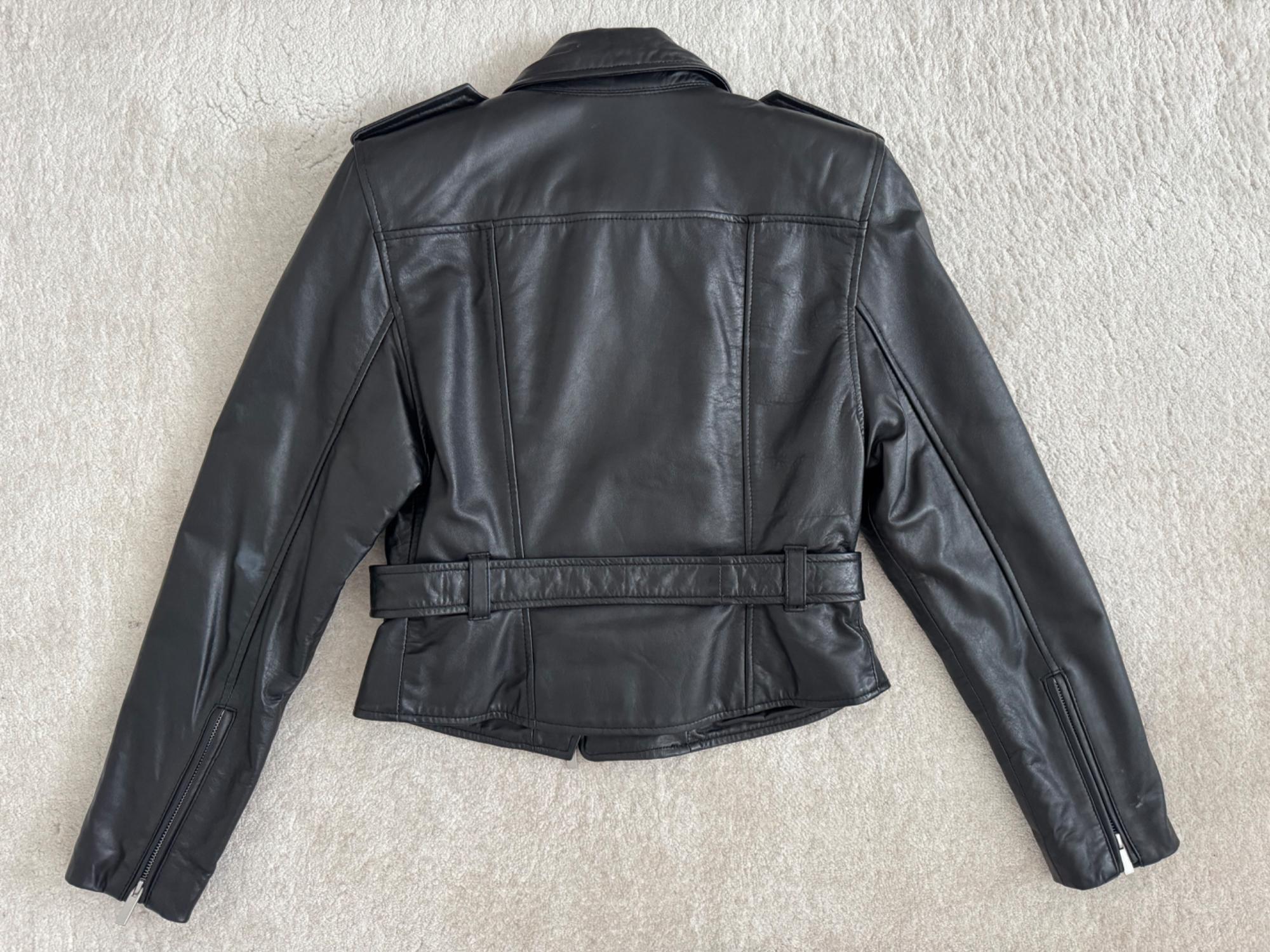 ZW LEATHER COLLECTION BIKER JACKET SECOND HAND | Zara Preowned
