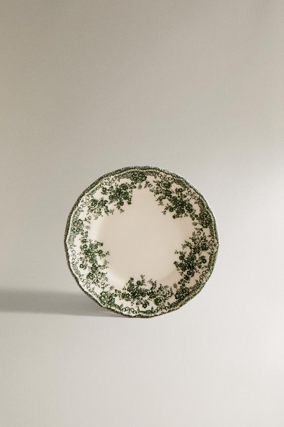 FLORAL EARTHENWARE SIDE PLATE