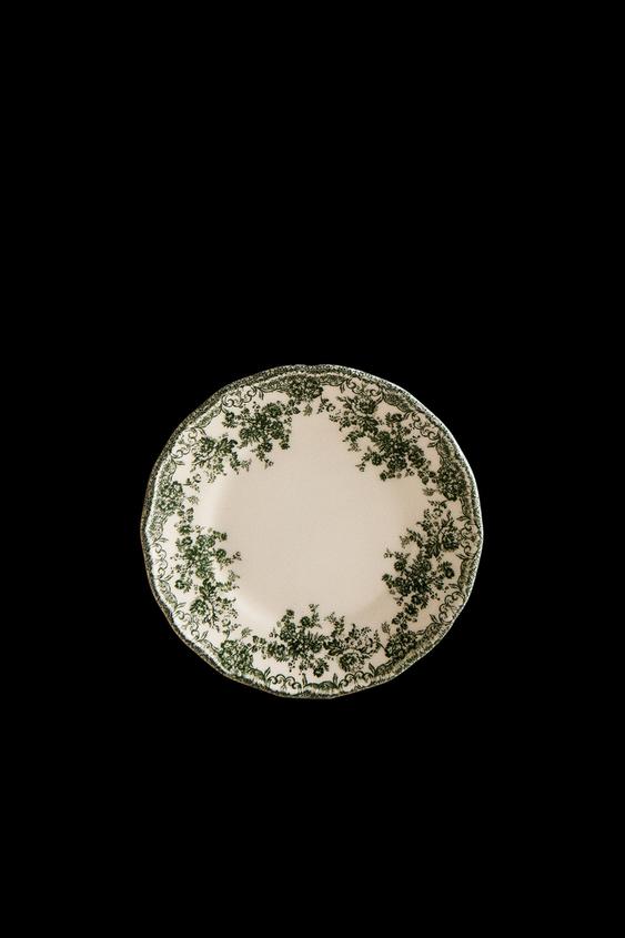 FLORAL EARTHENWARE SIDE PLATE