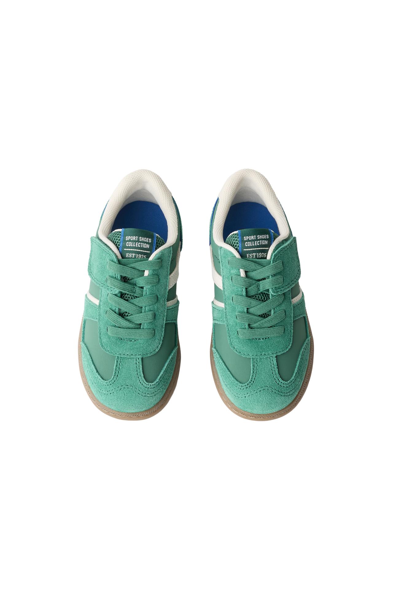 CONTRAST SNEAKERS — Green