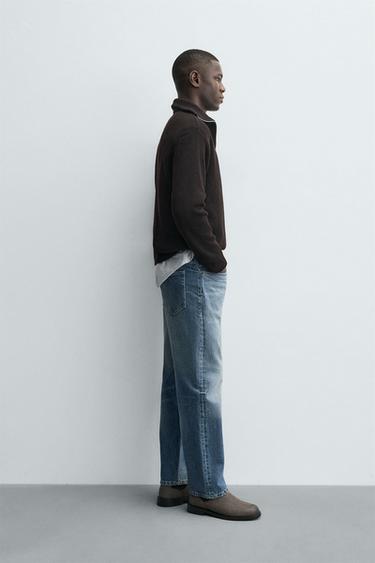 PURL KNIT QUARTER-ZIP JUMPER - Chocolate by Zara - Image 3